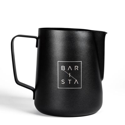 Barista Black Non-Stick Coffee Milk Frothing Jug (600ml/20 oz)
